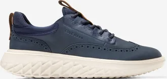 Cole Haan Mens ZER&Oslash;GRAND WFA 2.0 Wingtip Oxford Shoes - Blue Size 10.5