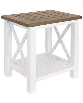 Sunnydaze Farmhouse Style Rustic Side Table
