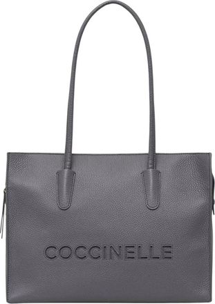 Coccinelle C-Easy Tote - Dames - Shoppers - Grijs - ONE Size - Leer - Tassen
