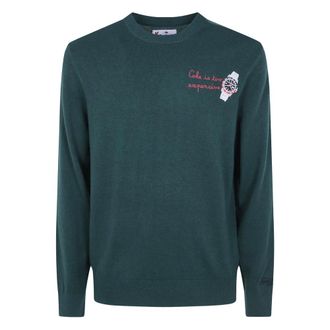 MC2 Saint Barth Jersey Heron Light Embry Cuello Redondo Ligero - Knitwear - Hombre - Verde - XL