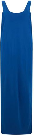 Alberta Ferretti Lange jurk met wijde halslijn - Dames - Maxi kleedjes - Blauw - M - Kleedjes