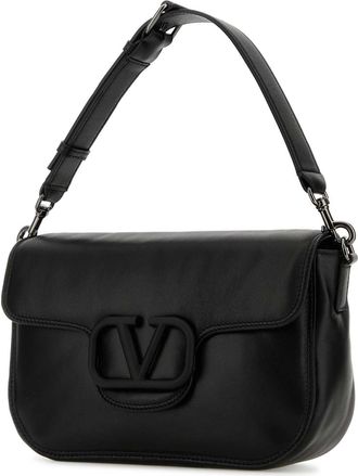 Valentino Garavani Mens Black Leather Loc&atilde;&sup2; Handbag Nero Borse A Mano Bag