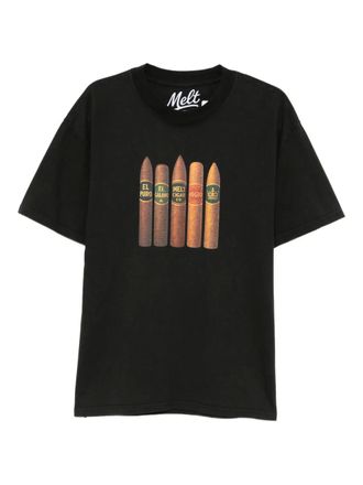 Melt printed T-shirt - Black