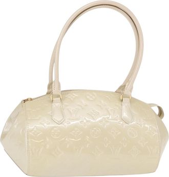 Louis Vuitton Sherwood Handbag Monogram Vernis Beige Patent_Leather Handbag (Pre-Owned)