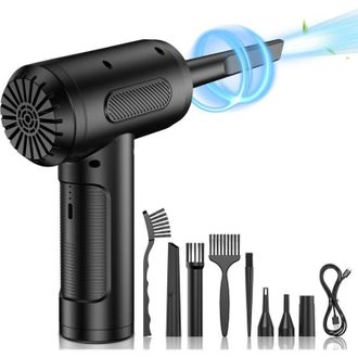 OEM Pistola De Aire Comprimido Para Eliminar Polvo, 3 Velocidades, 91000 Rpm, Recargable Por Usb, Bater&iacute;a De 6000 Mah - Para Pc/coche/muebles -crezuo
