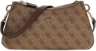Guess Womens Crossbody Bag Latte Logo-Brown Polyurethane - Crossbody-Bags Logo/brown