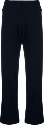 Woolrich straight-leg wool-blend trousers - women - Cashmere/Wool - S - Blue