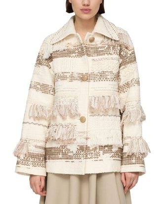 Lafayette 148 New York Wool-Blend A-Line Coat