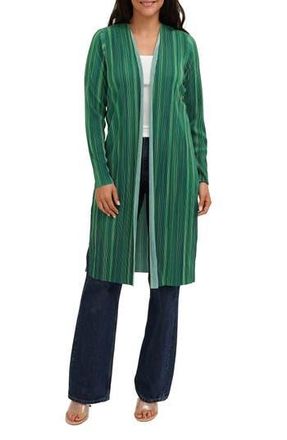 Cyrus Pliss&eacute; Print Duster in Evergreen Combo at Nordstrom Rack, Size X-Large