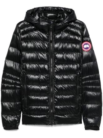 Canada Goose Crofton packable hooded jacket - men - Recycled Nylon/Recycled Nylon - L - Black