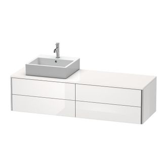 Duravit Mueble De Pared Duravit Xsquare 160,0 X 54,8 Cm, 4 Cajones Xs4914l, Color (frente/cuerpo): Marr&oacute;n Oliva Laca Alto Brillo - Xs4914l6161