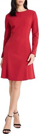 Maggy London Fit And Flare Dress In Red