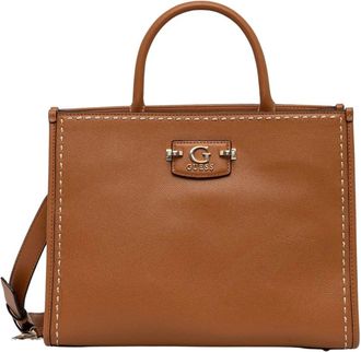 Guess Nastra Tote - Dames - Shoppers - Bruin - ONE Size - Leer - Tassen