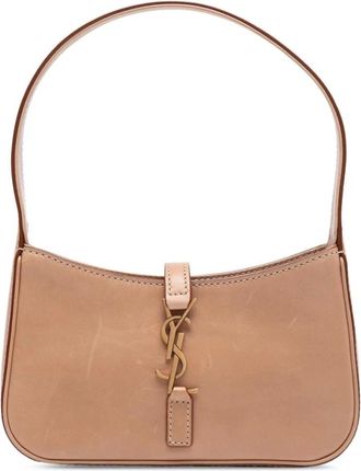 Saint Laurent Pre-owned Shoulder Bags, female, Brown, Size: ONE SIZE Pre-owned Leather Shoulder Bag