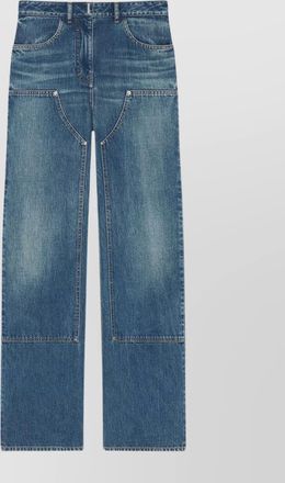 Givenchy wide-leg high-waisted denim trousers