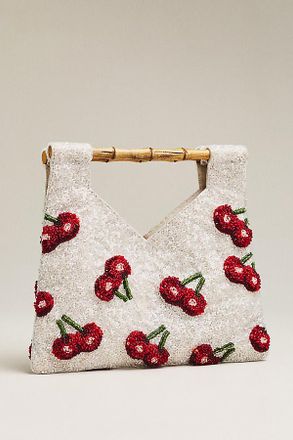 Maeve Beaded Bamboo Hand Bag