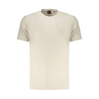 HUGO BOSS Beige Katoenen Heren T-Shirt