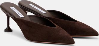 Aquazzura Mules Bisous 65 in suede