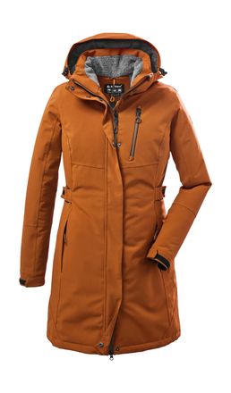 Killtec Parka KILLTEC KOW 165 WMN PRK, Damen, Gr. 42, gelb (curry), Obermaterial: 100% Polyester;Futter: 100% Polyester;F&uuml;llung: 100% Polyester, Jacken Parka,