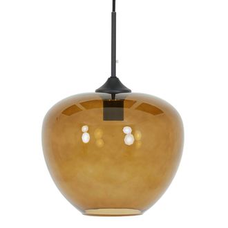 Light & Living Light & Living - L&aacute;mpara Colgante - Mayson - &Aacute;mbar - Vidrio - &Oslash;