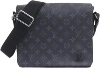 Louis Vuitton Pre-owned Monogram Eclipse District Schoudertas - Heren - Vintage Schoudertas - Zwart - ONE Size - Vintage