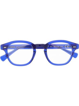 Epos round-frame optical glasses - unisex - Acetate - One Size - Blue