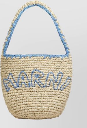 Marni small woven shoulder bag embroidery