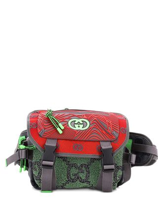 Gucci Buckle Flap Chest Strap GG Fabric with Rubber backpack - Multicolour