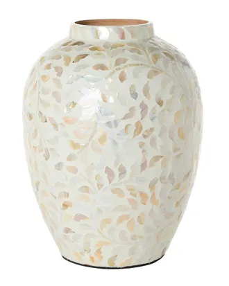Tozai Home Home 14In Mother-Of-Pearl Vase