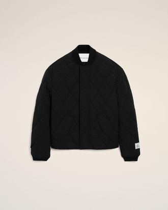 Ami Black Nylon Padded Jacket Black - XXS - Unisex