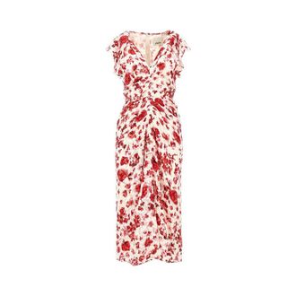 Isabel Marant Silk-blend Lyndsay midi dress Woman 36