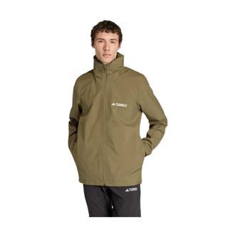 adidas Terrex Multi Essentials 2L Regenjas - Heren - Regenjassen - Groen - M - Polyester - Fitness