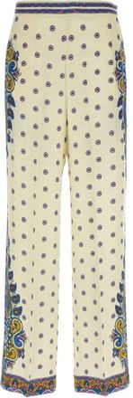Etro Pantalon met Medaillonmotief - Dames - Wijde Broeken - Veelkleurig - S - Broeken