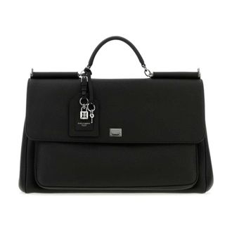 Dolce & Gabbana My Sicily Handtas - Heren - Tassen - Zwart - Maat: ONE Size Katoen