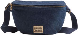 Levi's Bauchtasche LEVIS DEVON CROSSBODY BAG, Damen, Gr. B/H/T: 27cm x 18cm x 2,5cm, indigo rinse 2, Web, Baumwolle, unifarben, Taschen Bauchtasche, mit Logo