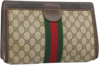 Gucci Pre-owned Plastic gucci-bags - Dames - Vintage Clutch - Beige - ONE Size - Vintage