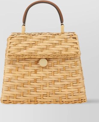 Cult Gaia sybil woven texture top handle bag