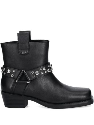 Liu Jo Stivali con cinturini e borchie - Nero