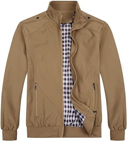 AlltheMen Blouson Homme Léger Veste Militaire Chaud Jacket Casual