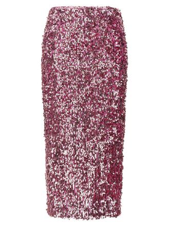 Rotate Pink All-over Sequins Skirt
