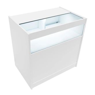 MonsterShop LED Retail Shop Counter B900 - White