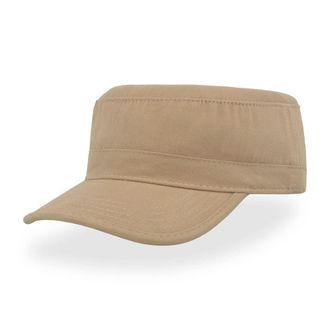 Atlantis Tank Brushed Cotton Military Cap (One Size) (Khaki)