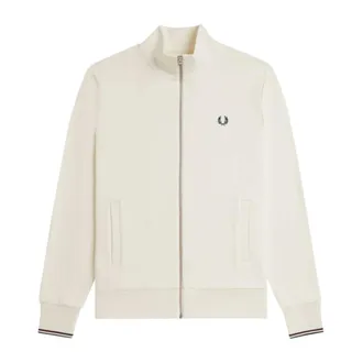 Fred Perry Zip Through Sweatshirt - male - Fred Perry - Zip-throughs - White - XL - Sweatshirts & Hoodies