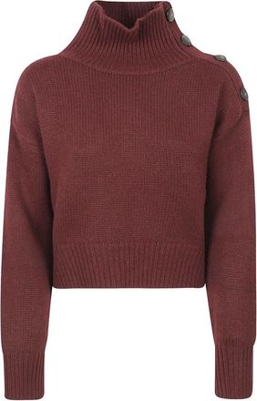 Yves Salomon Pullover 49cm - - Knitwear - Donna - Rosso - M