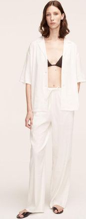 Rebecca Taylor Stretch Linen Pull-On Pant