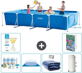 Intex Piscina Con Estructura Rectangular - 450x220x84 Cm - 7-piezas S115