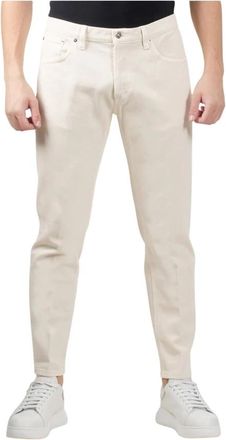 Dondup Brighton Carrot Jeans - Heren - Cropped Jeans - Beige - W35 - Katoen - Jeans