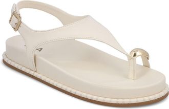 Mia Leilah Slingback Platform Sandal in Bone at Nordstrom, Size 9.5