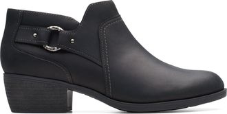 Clarks Charlten Grace in Black Leather