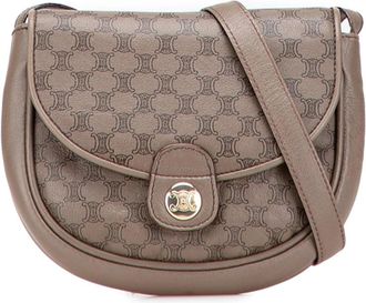 Celine Borsa a spalla in pelle stampata Pre-owned - - Pre-owned - Donna - Marrone - ONE SIZE